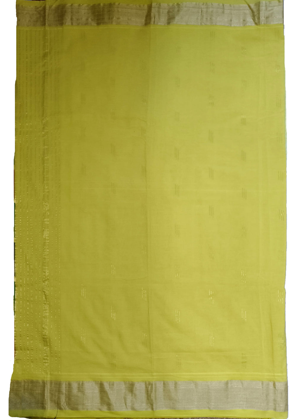 Paithani Cotton Saree - Yellow - Wefta