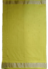 Paithani Cotton Saree - Yellow - Wefta