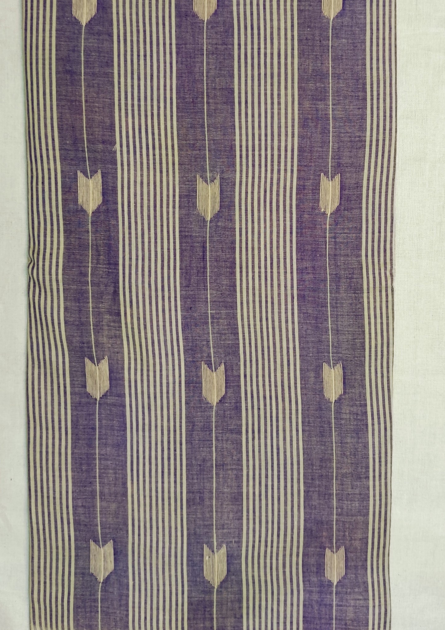 Cotton Jamdani Arrow Buti Saree- Lilac