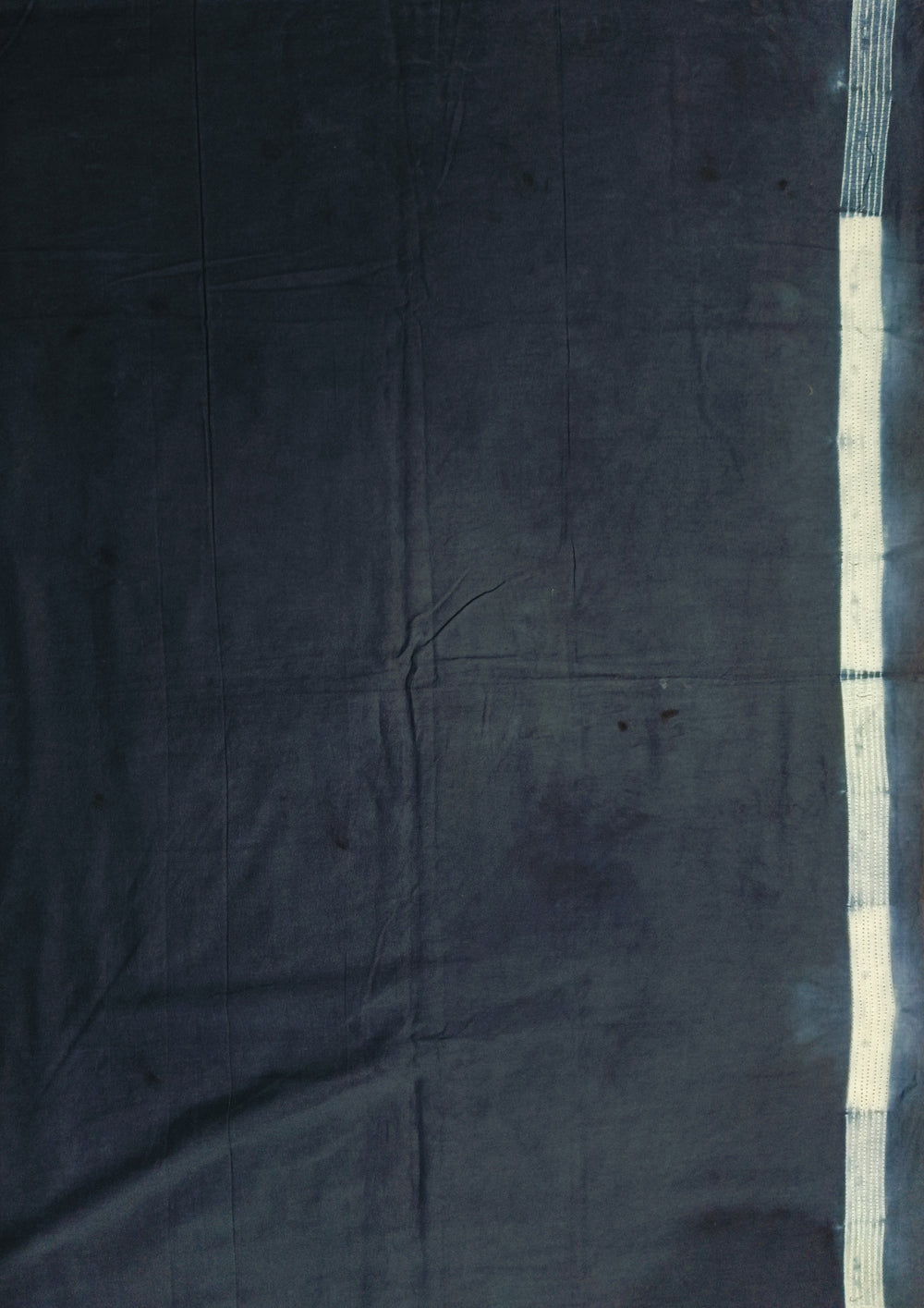 Shibori Cotton Mulmul Saree - Indigo 1 - Wefta