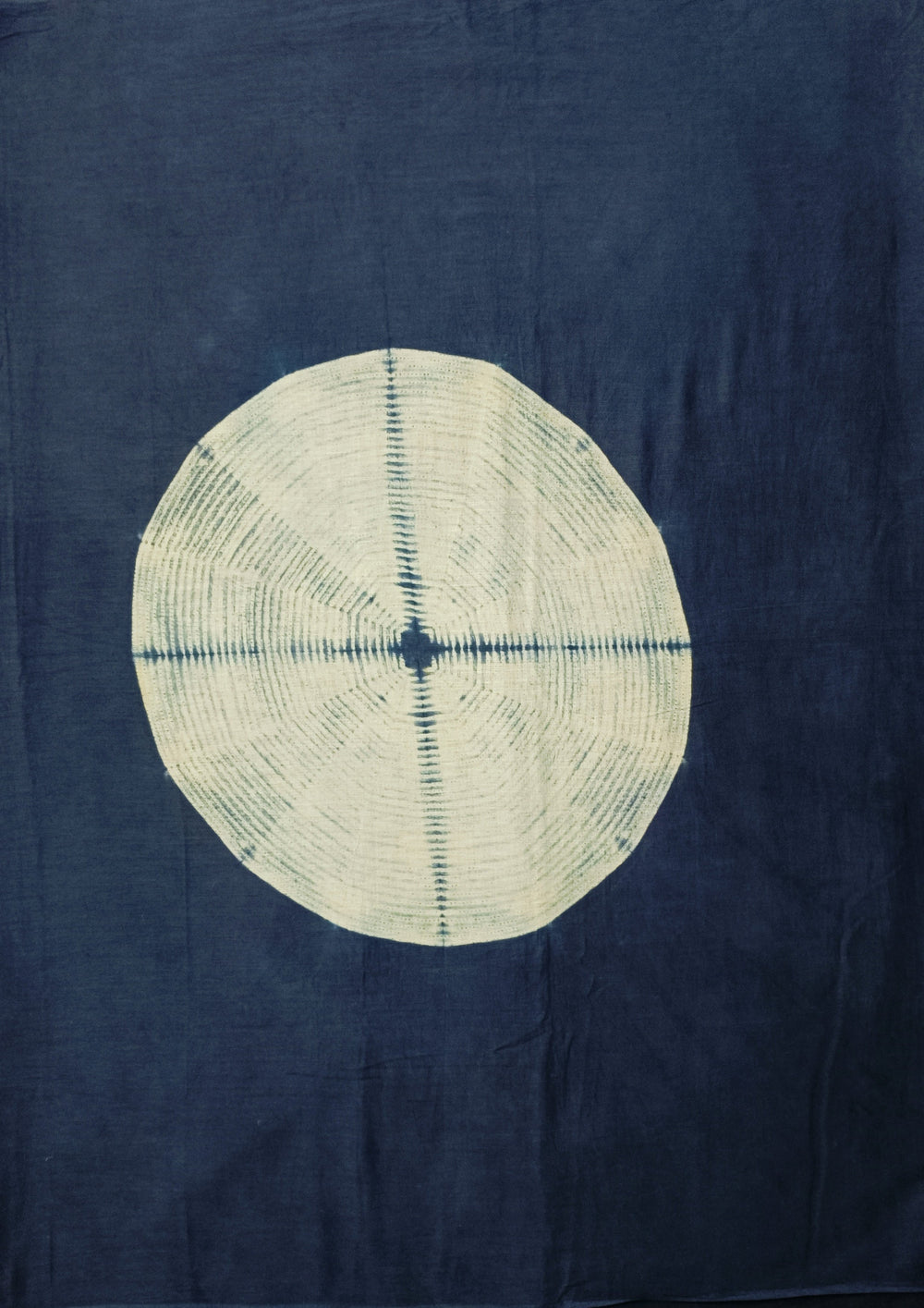Shibori Cotton Mulmul Saree - Indigo 1 - Wefta