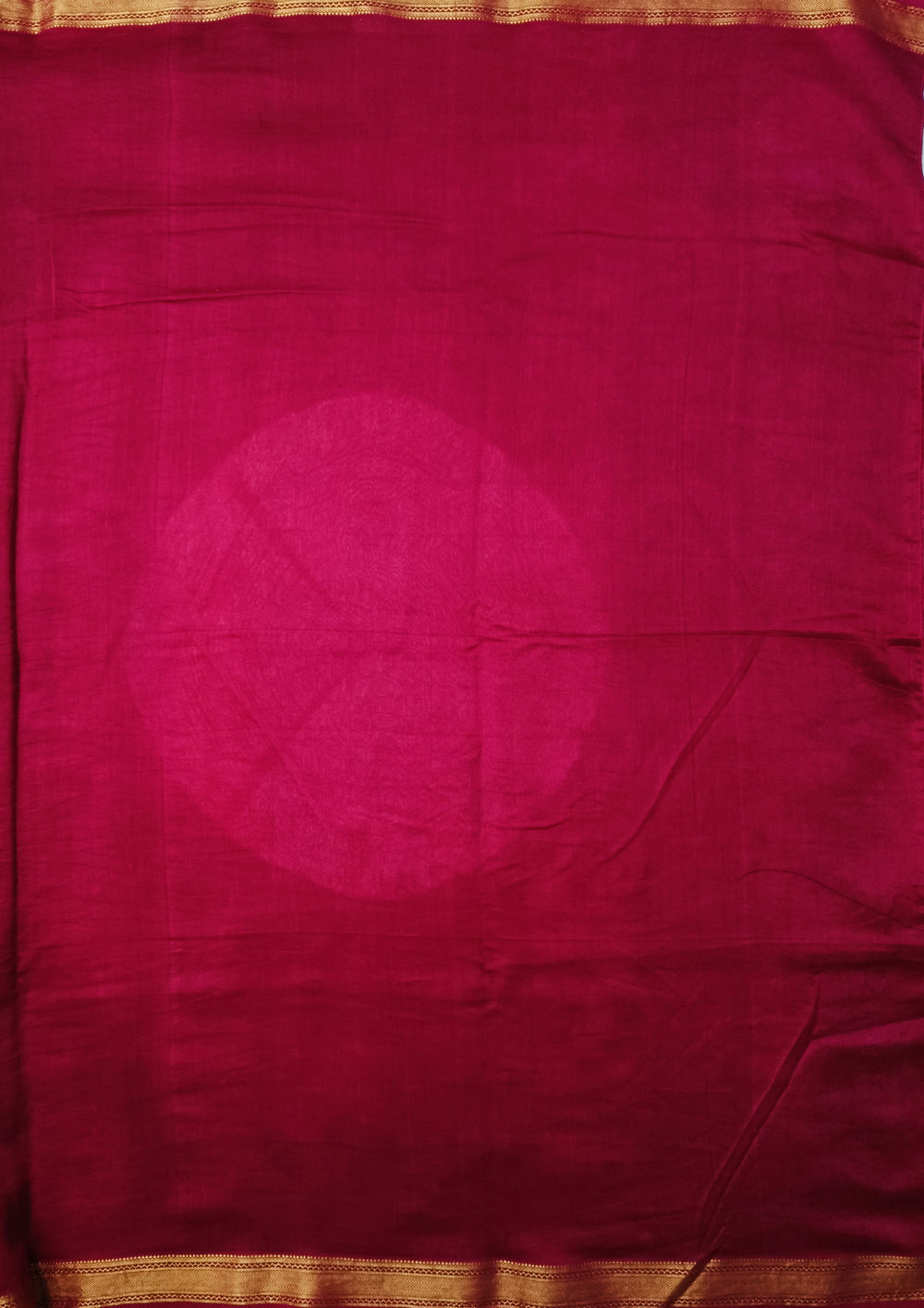 Shibori Maheshwari Saree S3- Pink 1 - Wefta