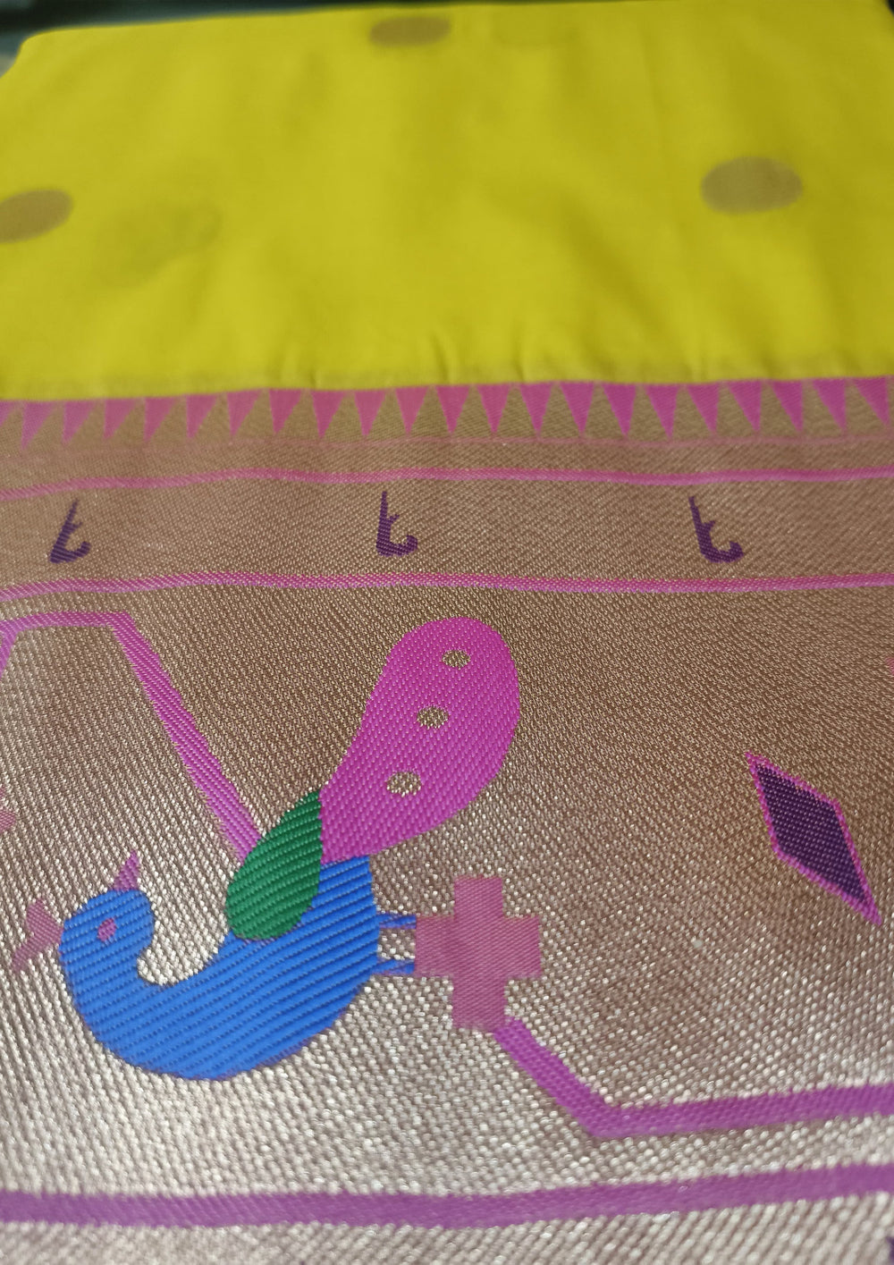 Soft Paithani - 01 Haldi - Wefta