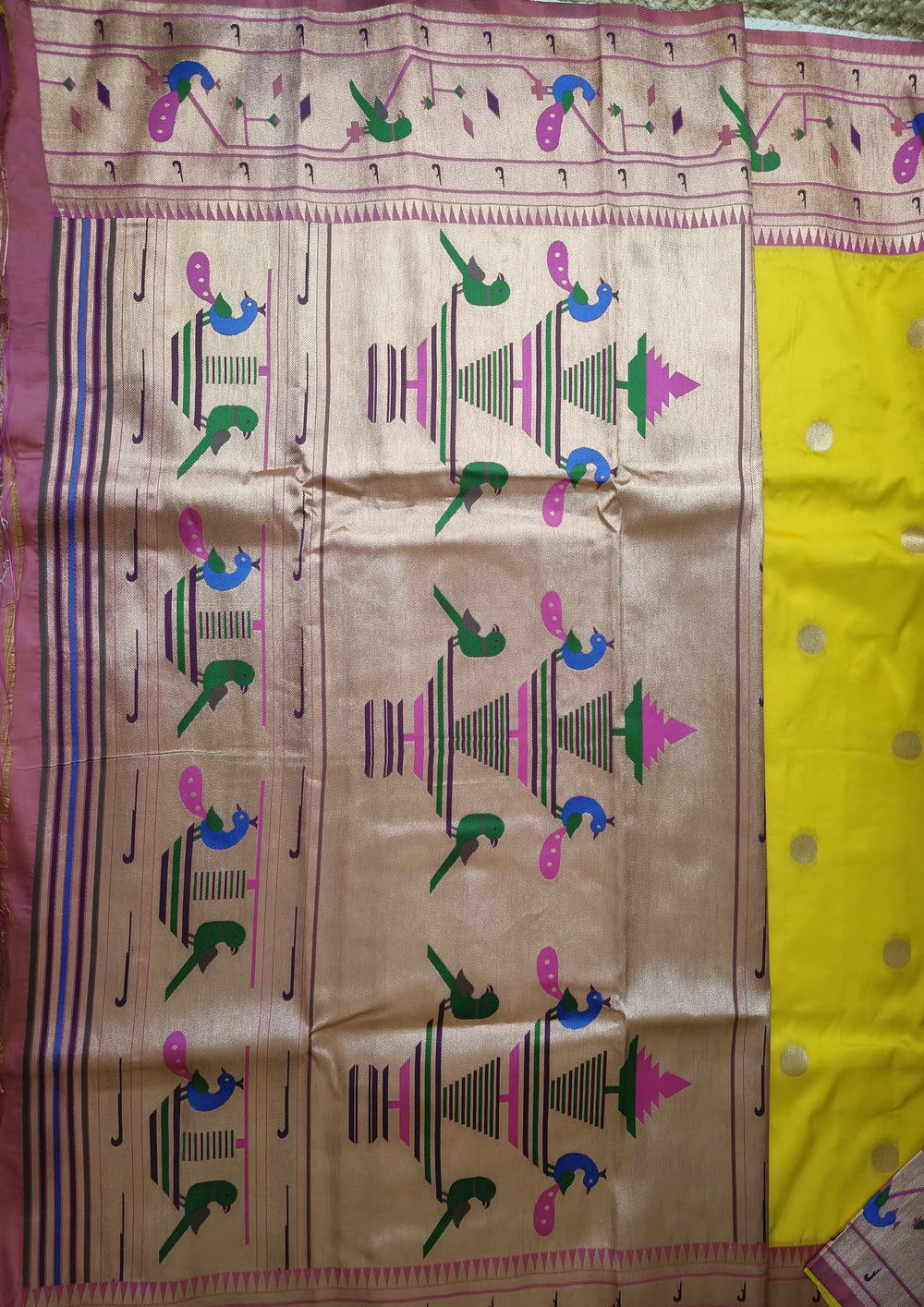 Soft Paithani - 01 Haldi - Wefta
