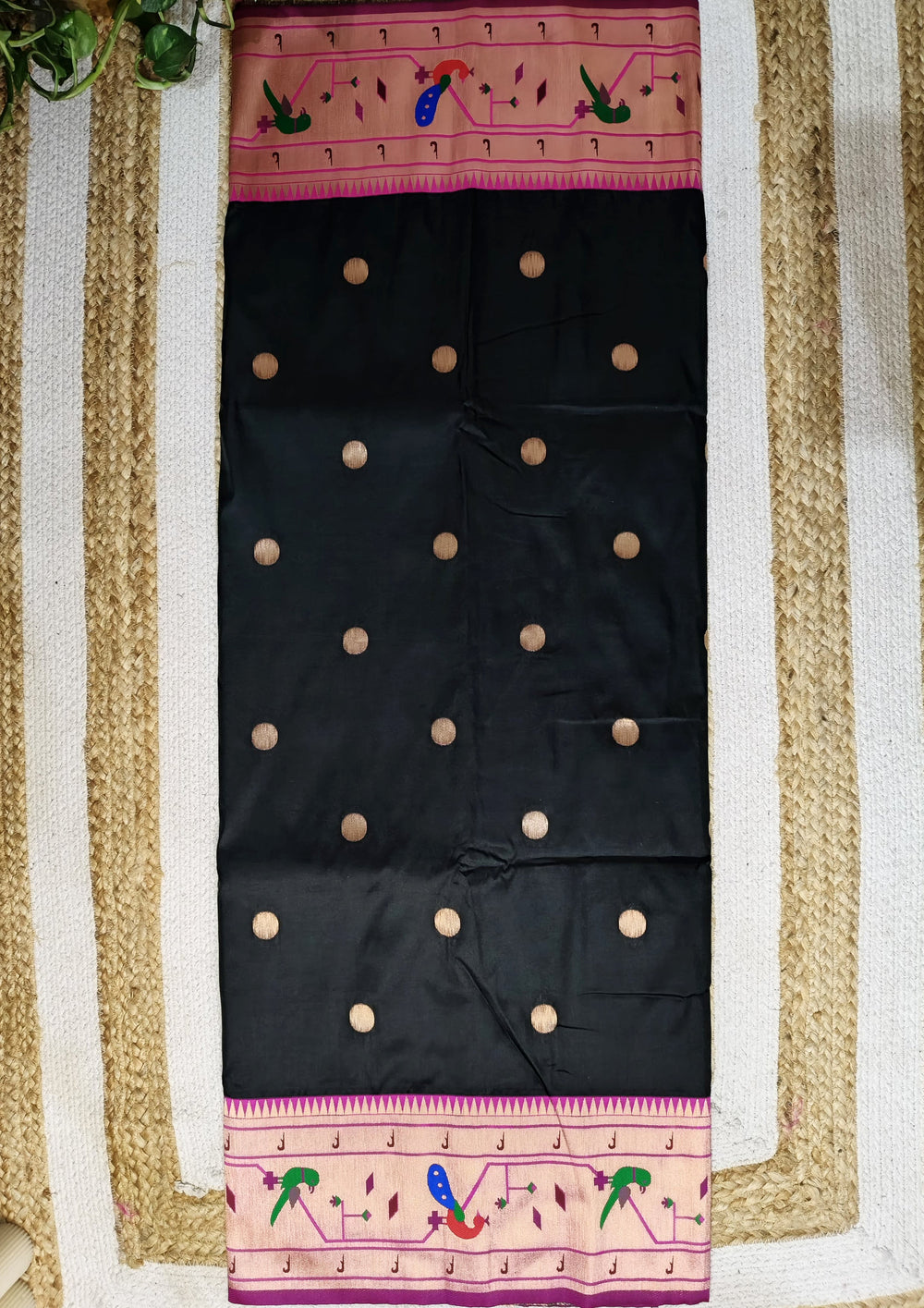 Soft Paithani - 06Black - Wefta
