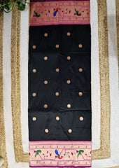 Soft Paithani - 06Black - Wefta