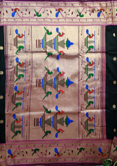Soft Paithani - 06Black - Wefta