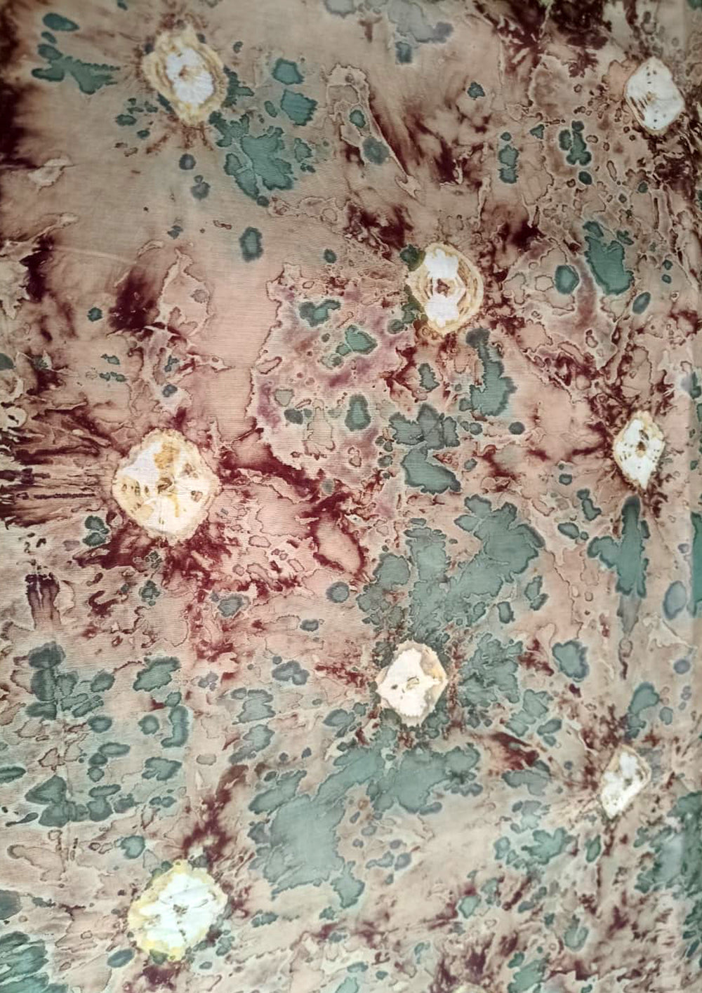 Tie - Dye Printed Saree - Beige DP7 - Wefta