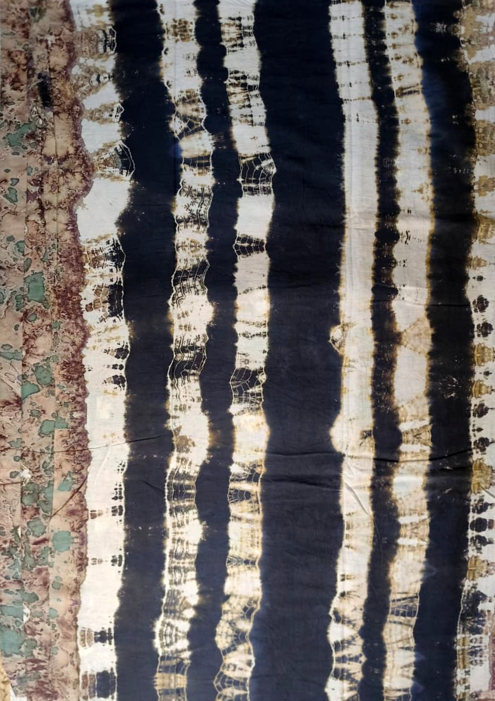 Tie - Dye Printed Saree - Beige DP7 - Wefta
