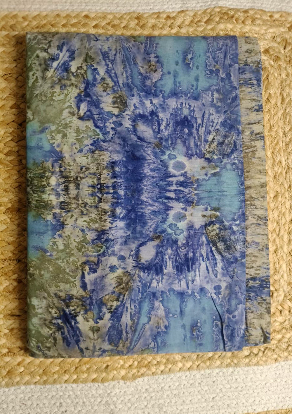 Tie - Dye Printed Saree - Blue DP9 - Wefta