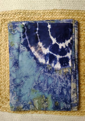 Tie - Dye Printed Saree - Blue DP9 - Wefta