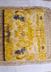 Tie - Dye Printed Saree - Mustard Yellow DP8 - Wefta