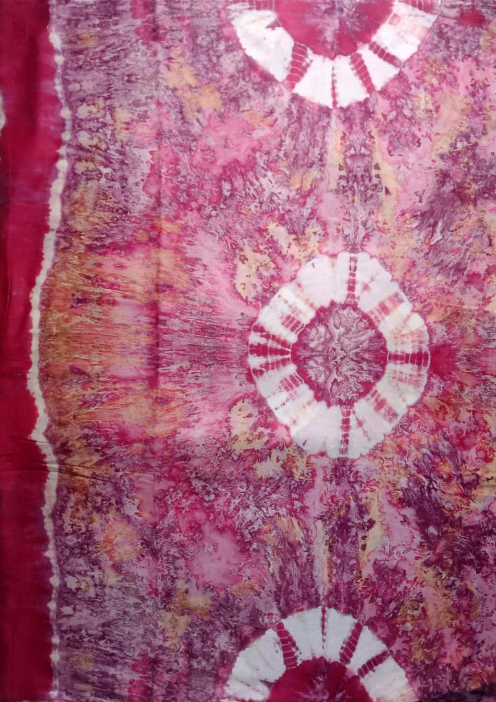 Tie - Dye Printed Saree - Pink DP5 - Wefta