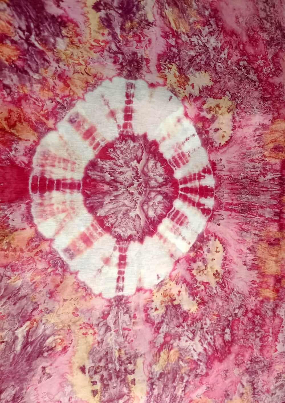 Tie - Dye Printed Saree - Pink DP5 - Wefta