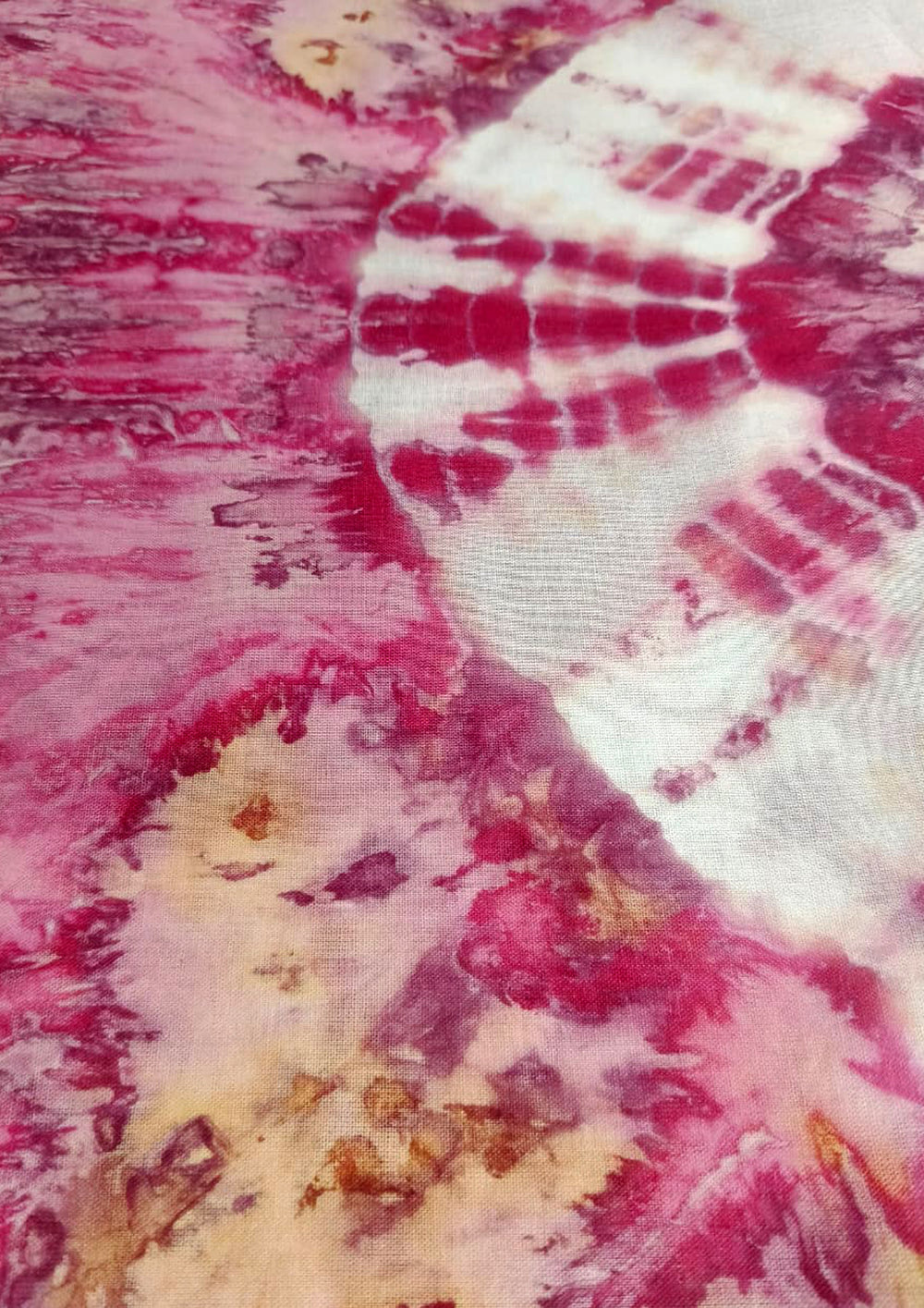 Tie - Dye Printed Saree - Pink DP5 - Wefta